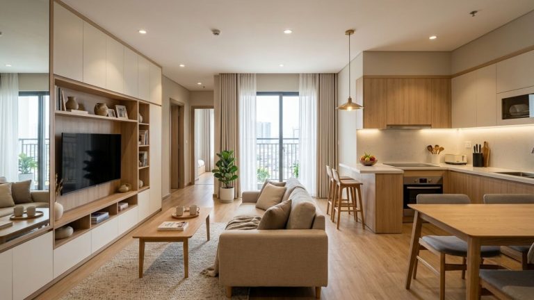 Thiết kế nội thất chung cư 60m2 đẹp tối ưu diện tích 2026 - 3