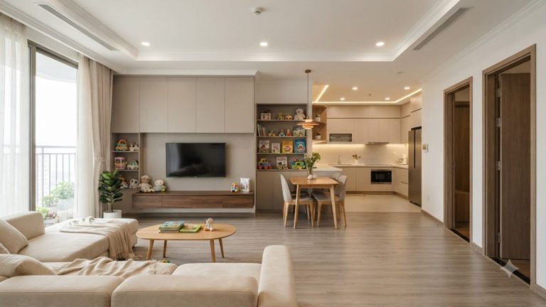 Thiết kế nội thất căn hộ 2 phòng ngủ tối ưu không gian sống - 5